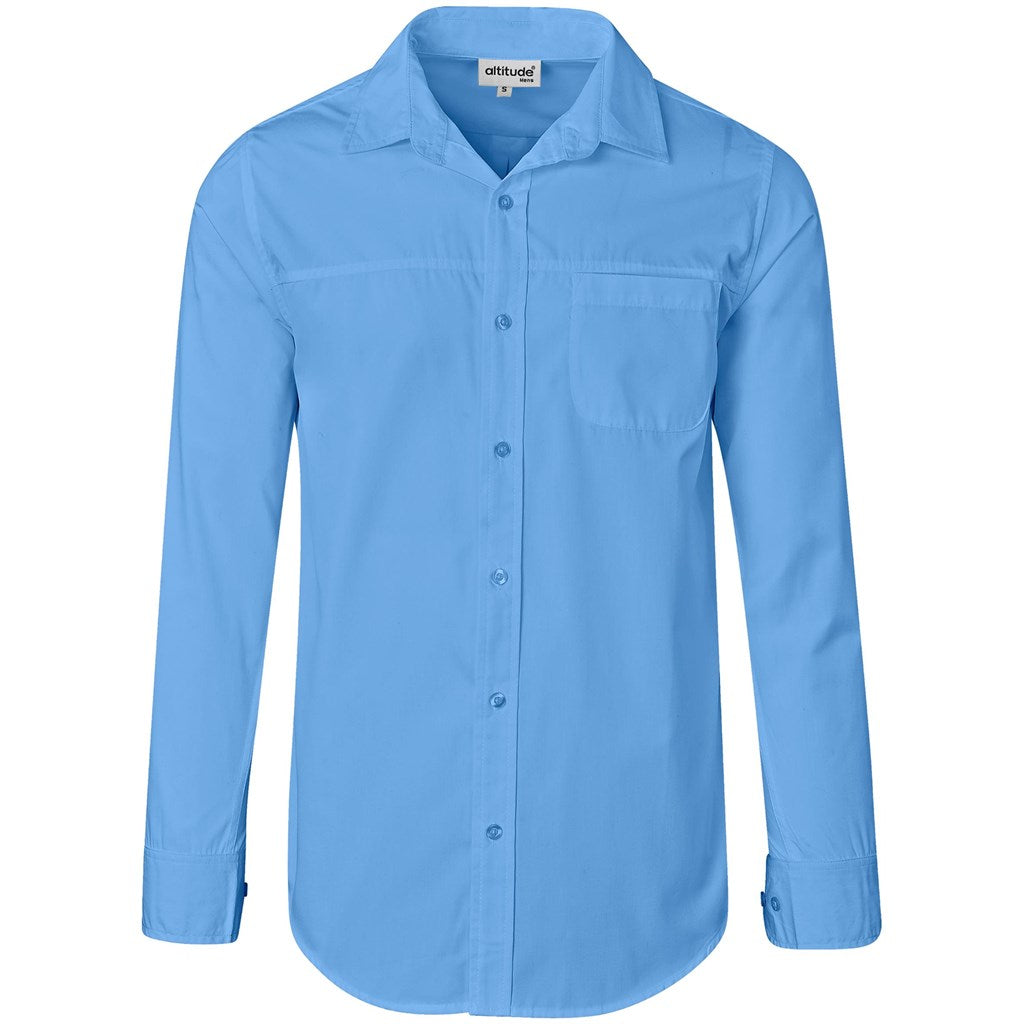 Mens Long Sleeve Empire Shirt SKY BLUE