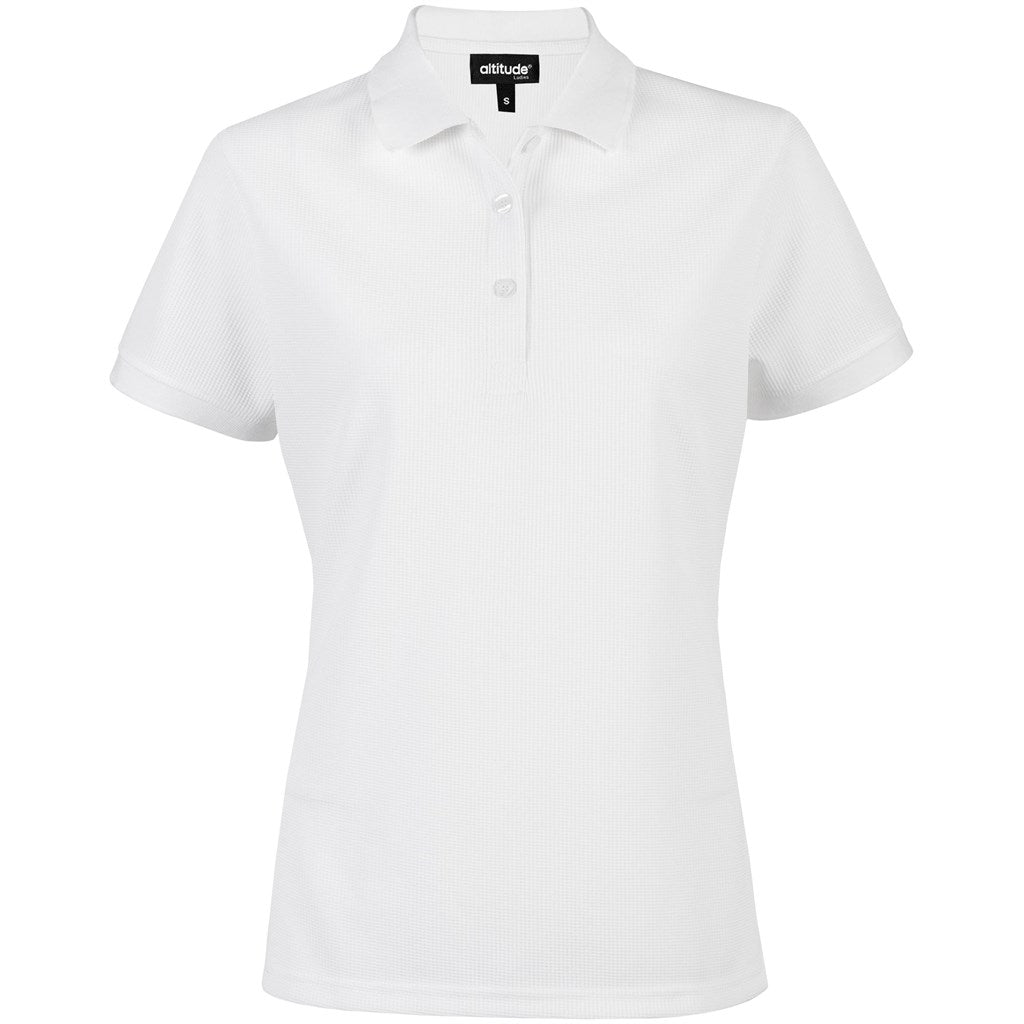 Ladies Exhibit Golf Shirt WHITE