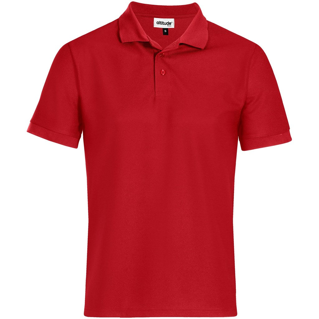 Mens Exhibit Golf Shirt RED