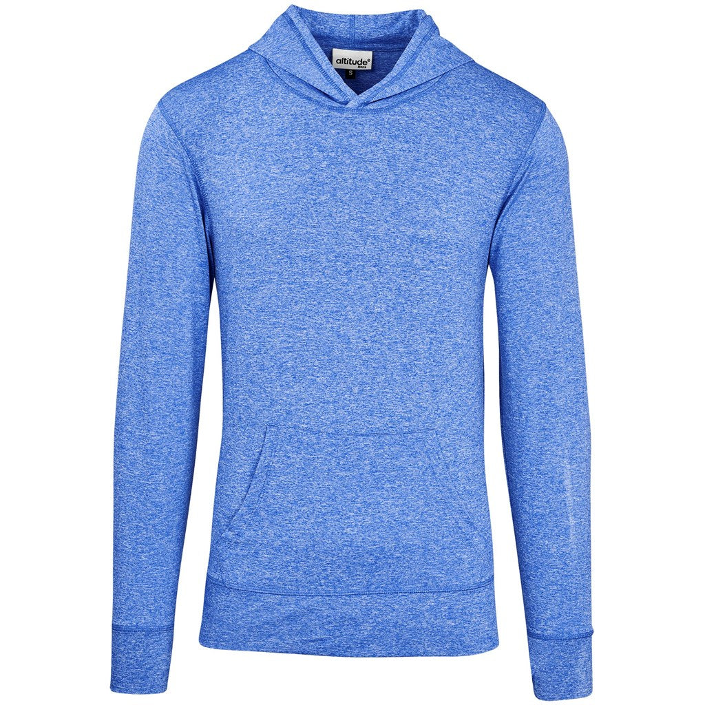 Mens Fitness Lightweight Hooded Sweater ROYAL BLUE