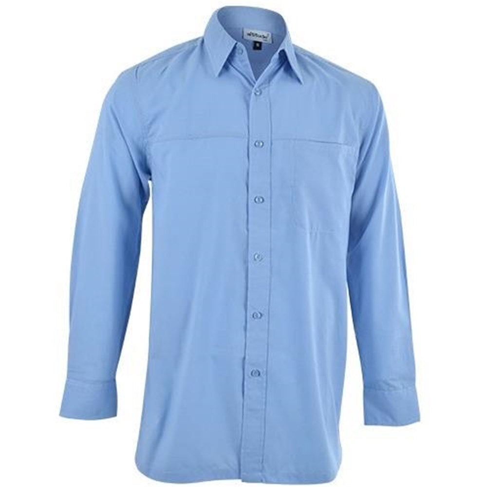 Mens Long Sleeve Harry Casual Shirt - Sky Blue SKY BLUE