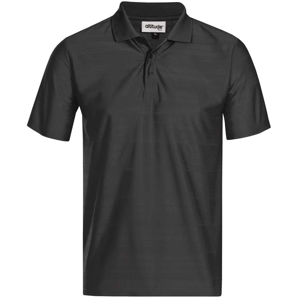 Mens Milan Golf Shirt BLACK