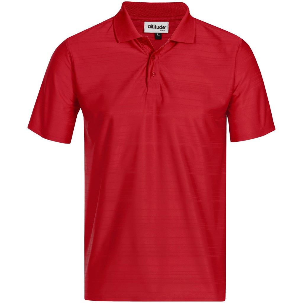 Mens Milan Golf Shirt RED