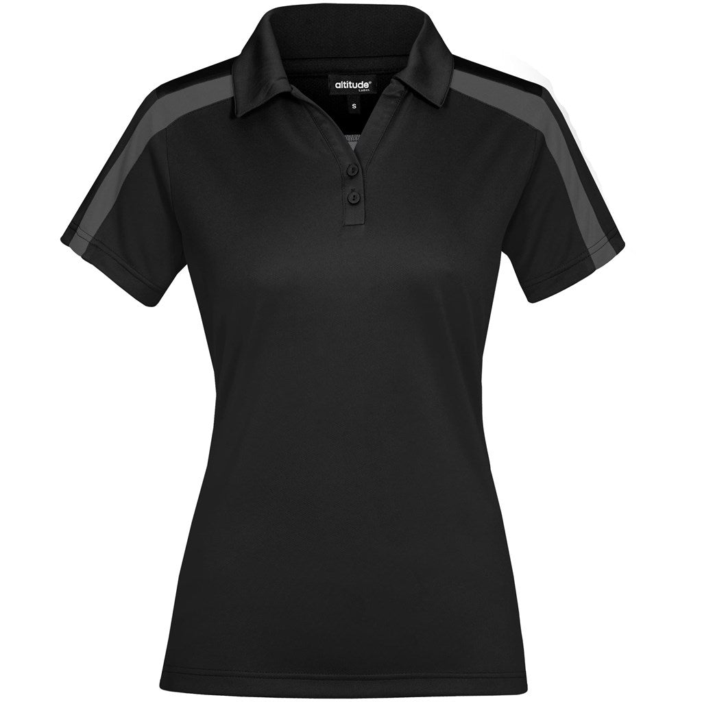 Ladies Nautilus Golf Shirt - Black BLACK
