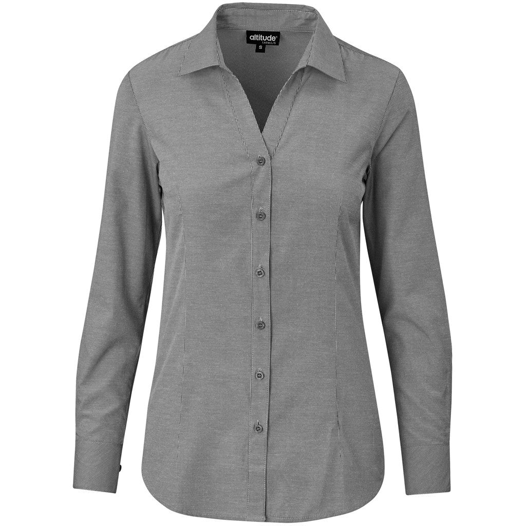 Ladies Long Sleeve Northampton Shirt BLACK