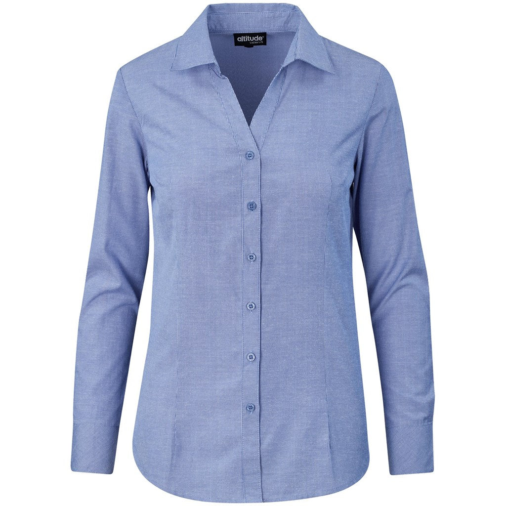 Ladies Long Sleeve Northampton Shirt ROYAL BLUE
