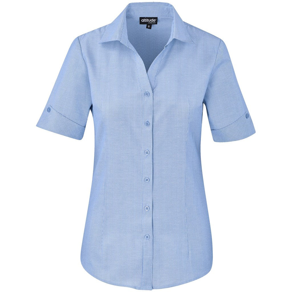 Ladies Short Sleeve Northampton Shirt SKY BLUE
