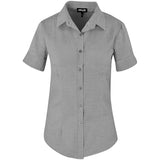 Ladies Short Sleeve Nottingham Shirt GREY