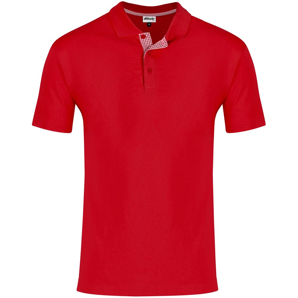 Mens New York Golf Shirt RED