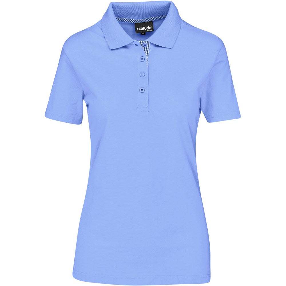 Ladies New York Golf Shirt LIGHT BLUE