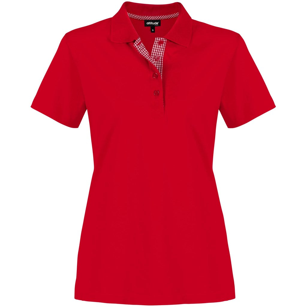 Ladies New York Golf Shirt RED