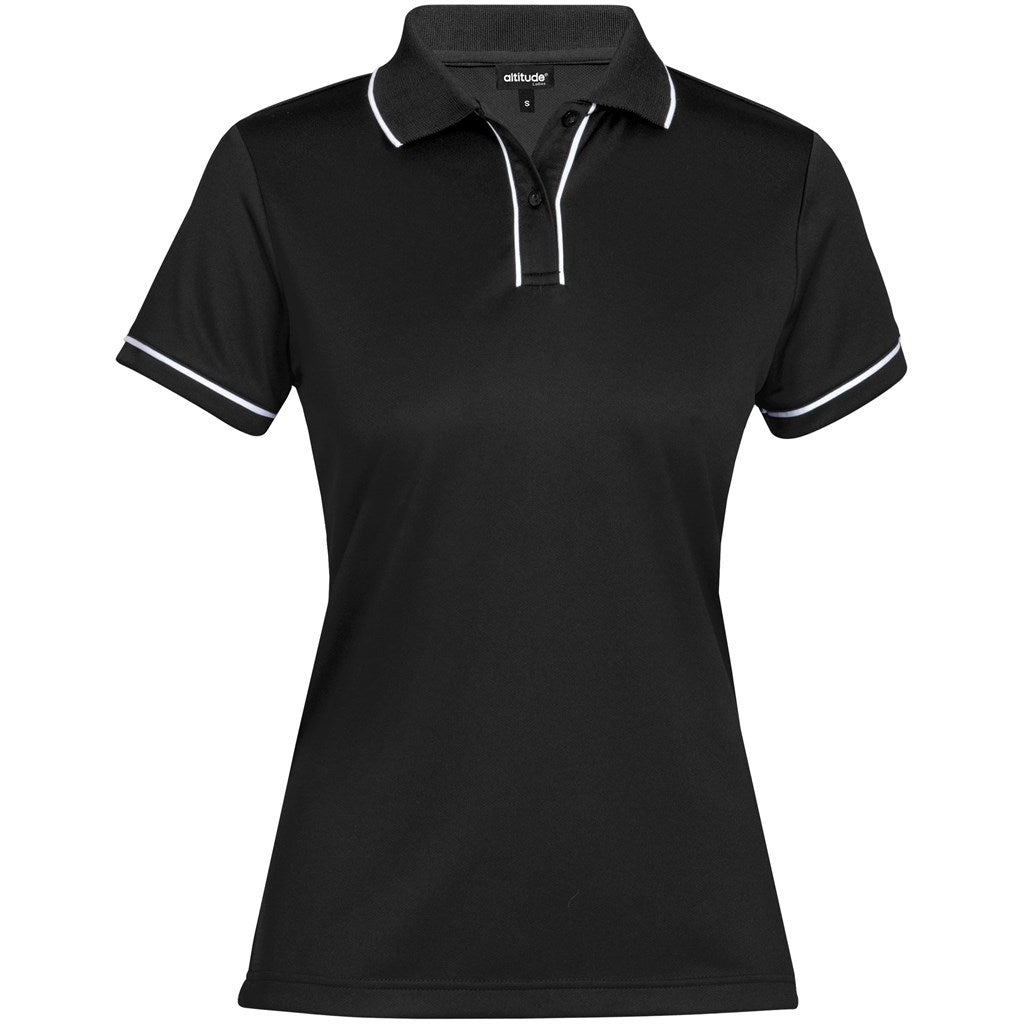 Ladies Osaka Golf Shirt BLACK