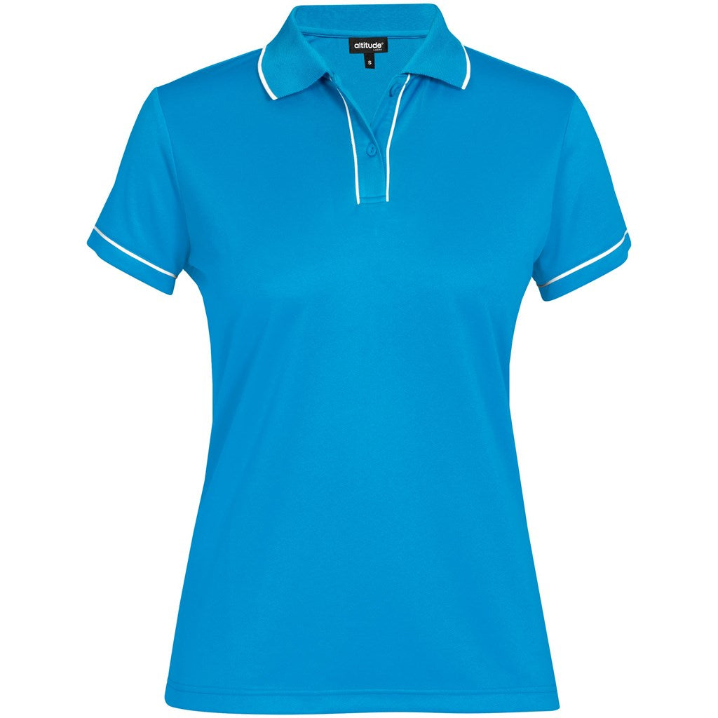 Ladies Osaka Golf Shirt CYAN