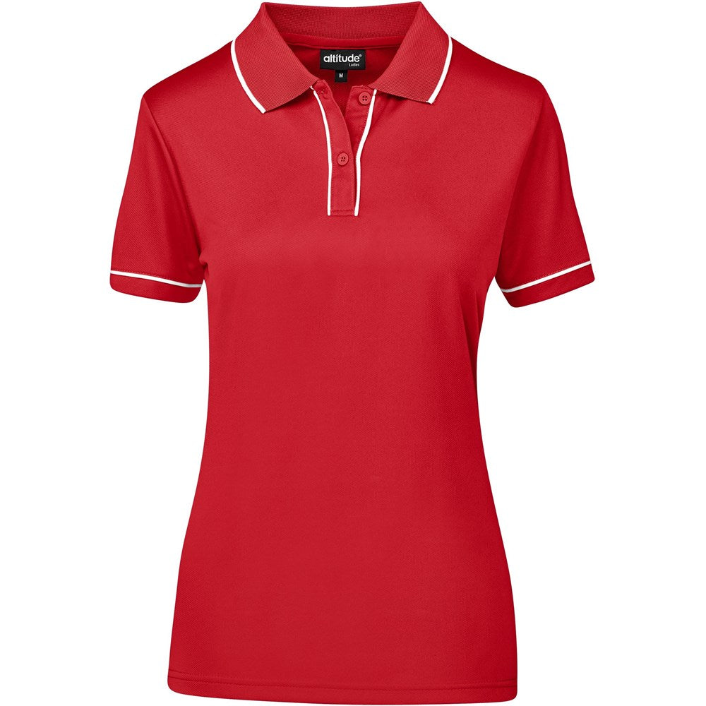 Ladies Osaka Golf Shirt RED