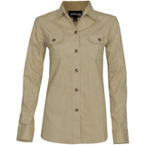 Ladies Long Sleeve Oryx Bush Shirt - Stone STONE