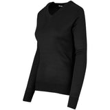 Ladies Long Sleeve Peru V-Neck Jersey - Grey