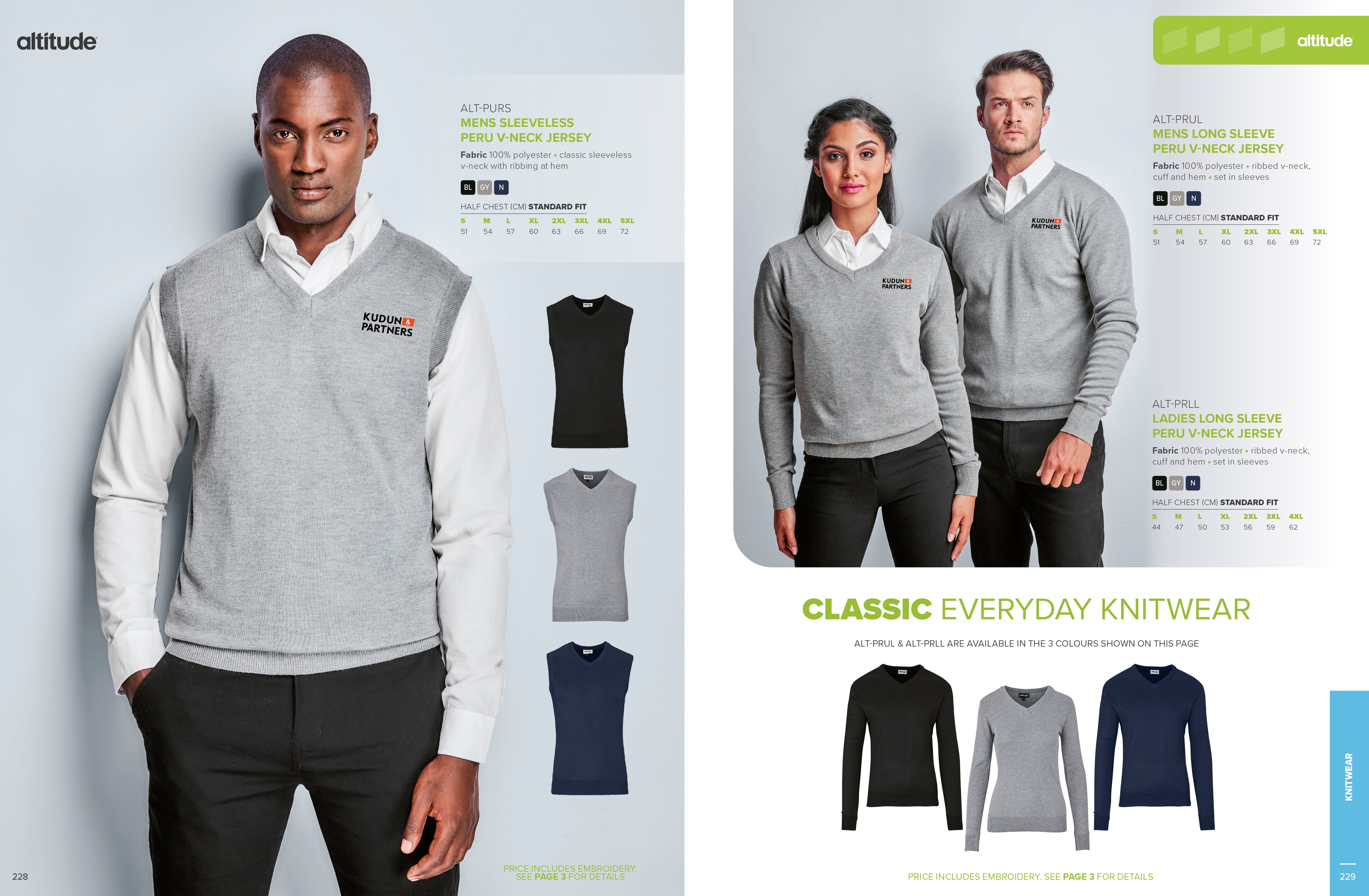 Ladies Long Sleeve Peru V-Neck Jersey - Grey