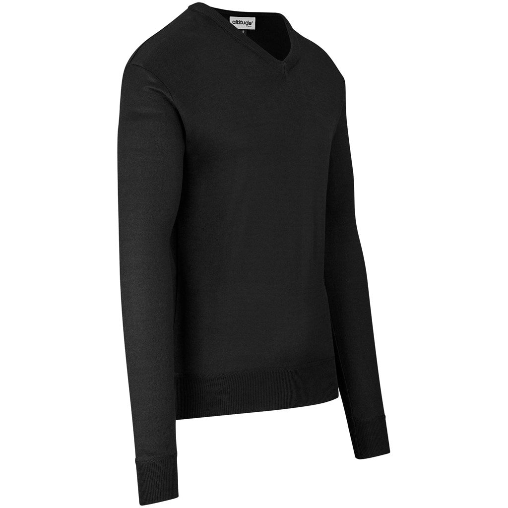 Mens Long Sleeve Peru V-Neck Jersey - Grey