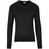 Mens Long Sleeve Peru V-Neck Jersey - Grey BLACK