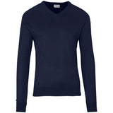 Mens Long Sleeve Peru V-Neck Jersey - Grey NAVY