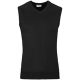 Mens Sleeveless Peru V-Neck Jersey - Grey BLACK