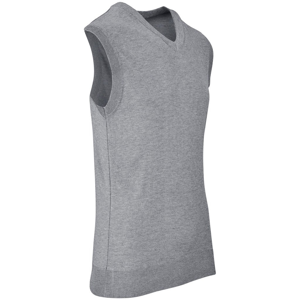 Mens Sleeveless Peru V-Neck Jersey - Navy
