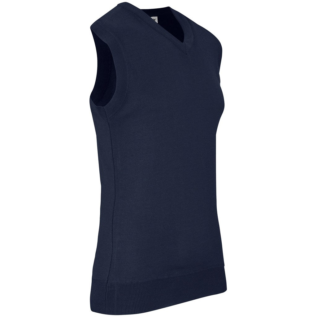 Mens Sleeveless Peru V-Neck Jersey - Grey