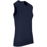 Mens Sleeveless Peru V-Neck Jersey - Grey