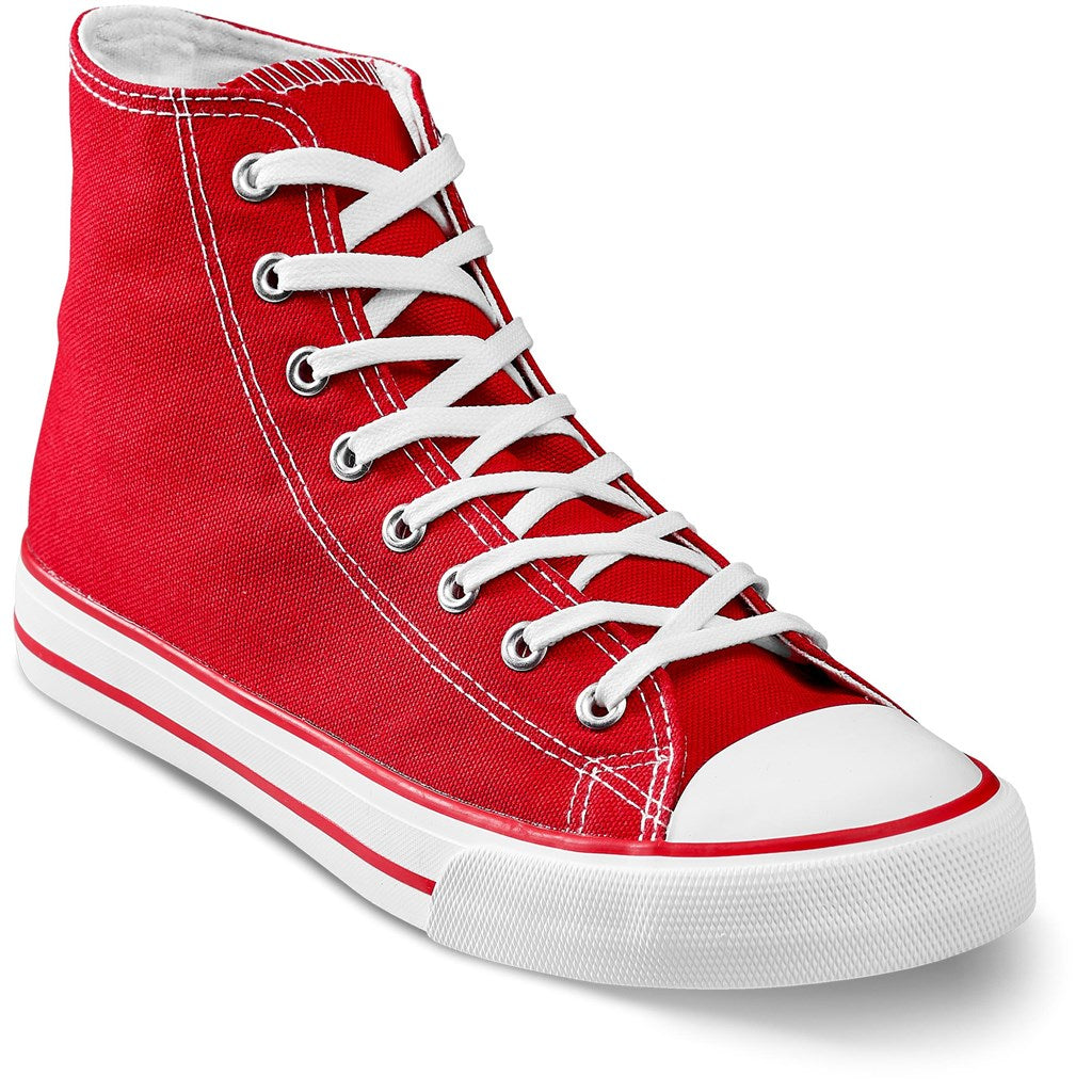Unisex Retro High Top Canvas Sneaker RED