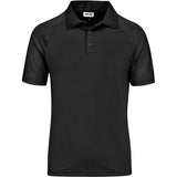 Mens Santorini Golf Shirt - Red BLACK