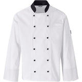 Unisex Long Sleeve Toulon Chef Jacket WHITE
