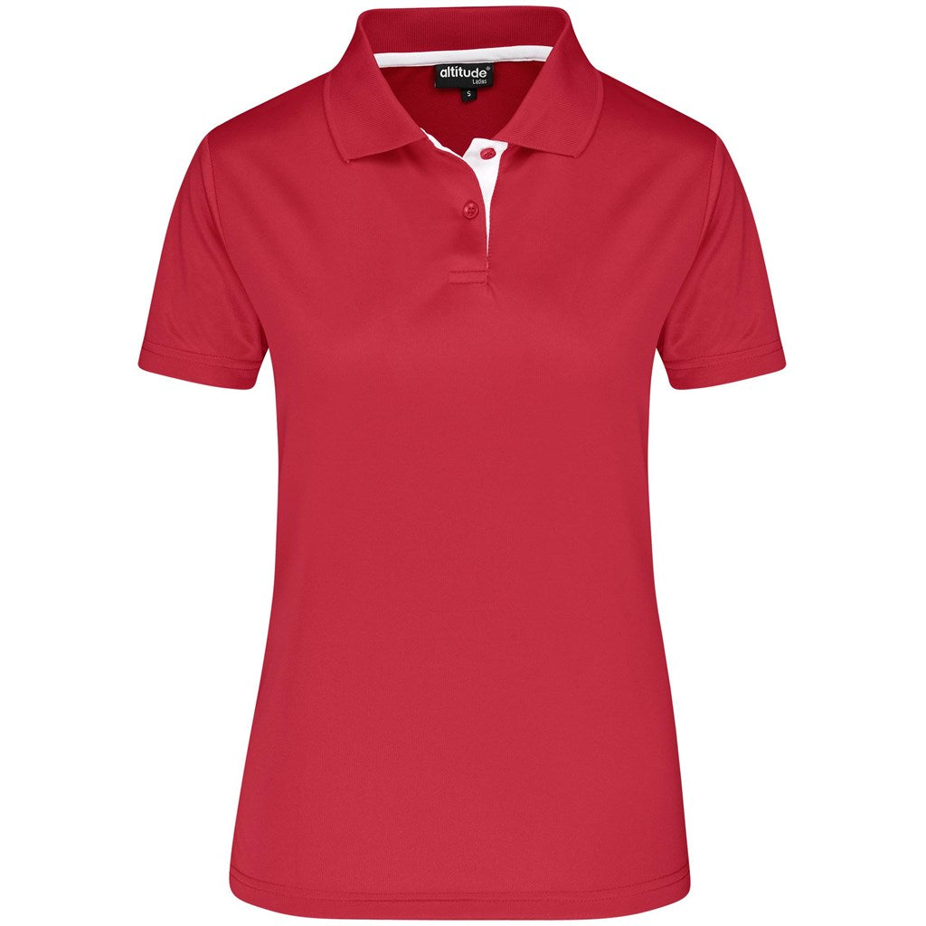 Ladies Tournament Golf Shirt RED