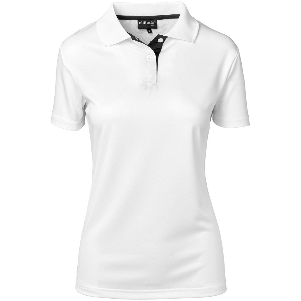 Ladies Tournament Golf Shirt WHITE
