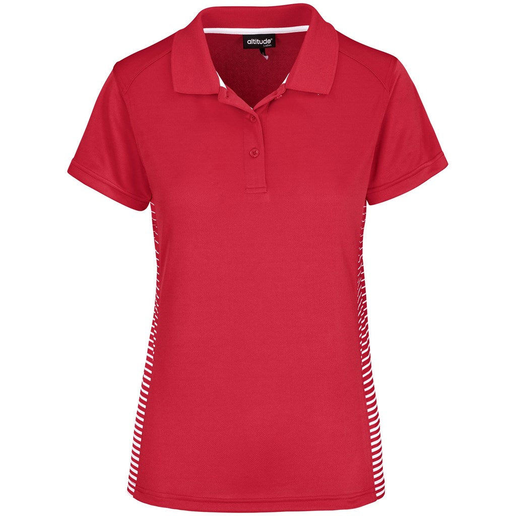 Ladies Zeus Golf Shirt RED