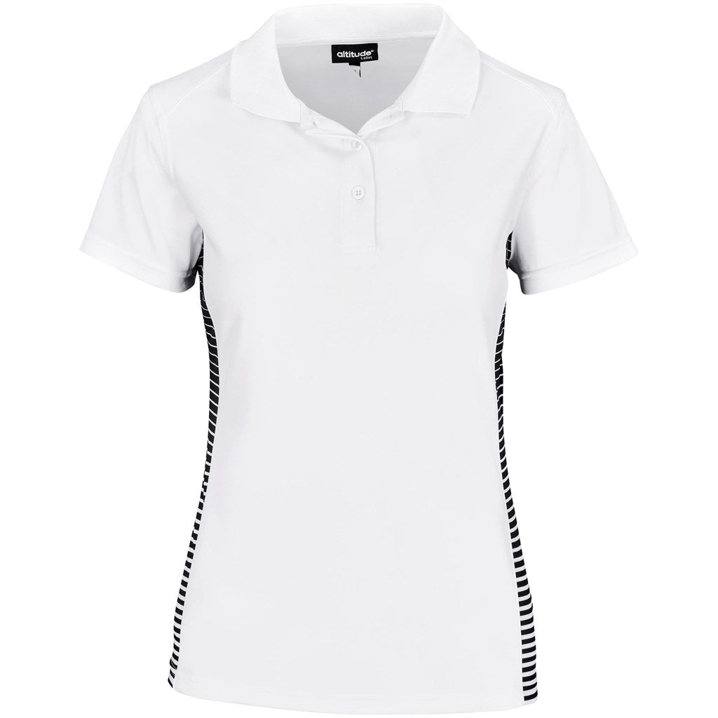 Ladies Zeus Golf Shirt WHITE