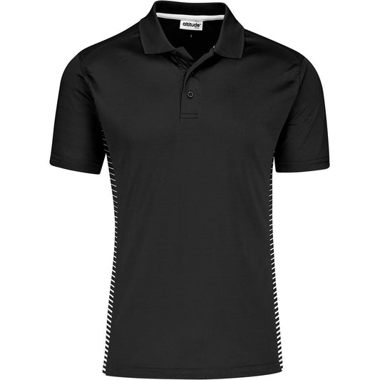 Mens Zeus Golf Shirt BLACK