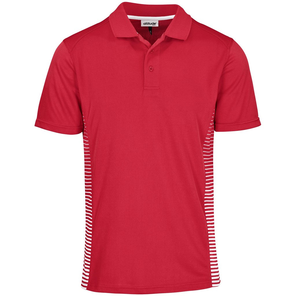 Mens Zeus Golf Shirt RED