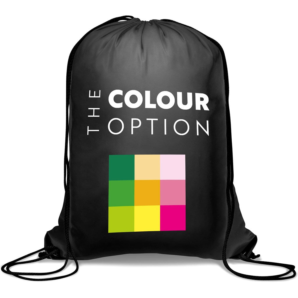 Symphony 210D Drawstring Bag BLACK