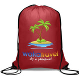 Symphony 210D Drawstring Bag RED