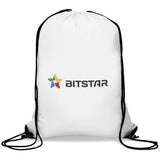 Symphony 210D Drawstring Bag SOLID WHITE