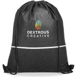 Brighton Non-Woven Drawstring Bag BLACK