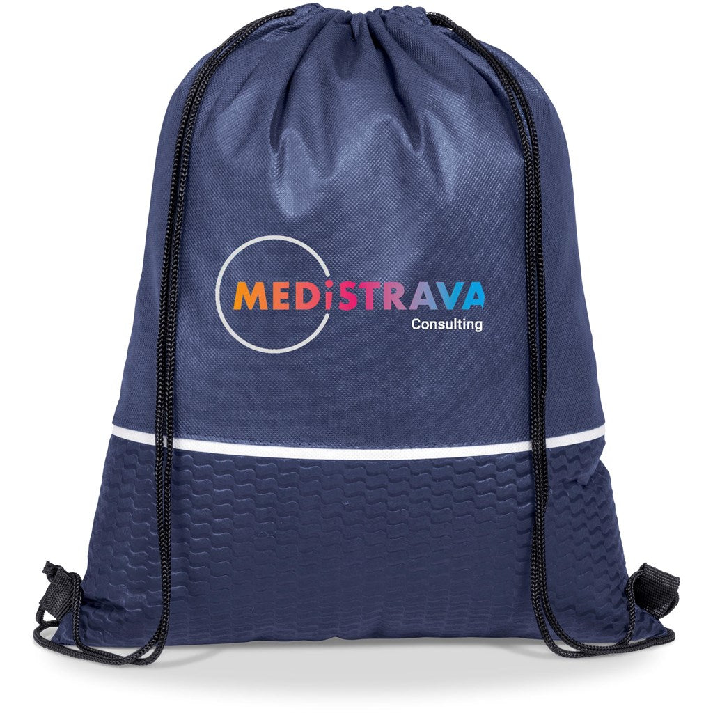 Brighton Non-Woven Drawstring Bag NAVY