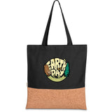 Okiyo Shukaku Cork & Cotton Shopper BLACK