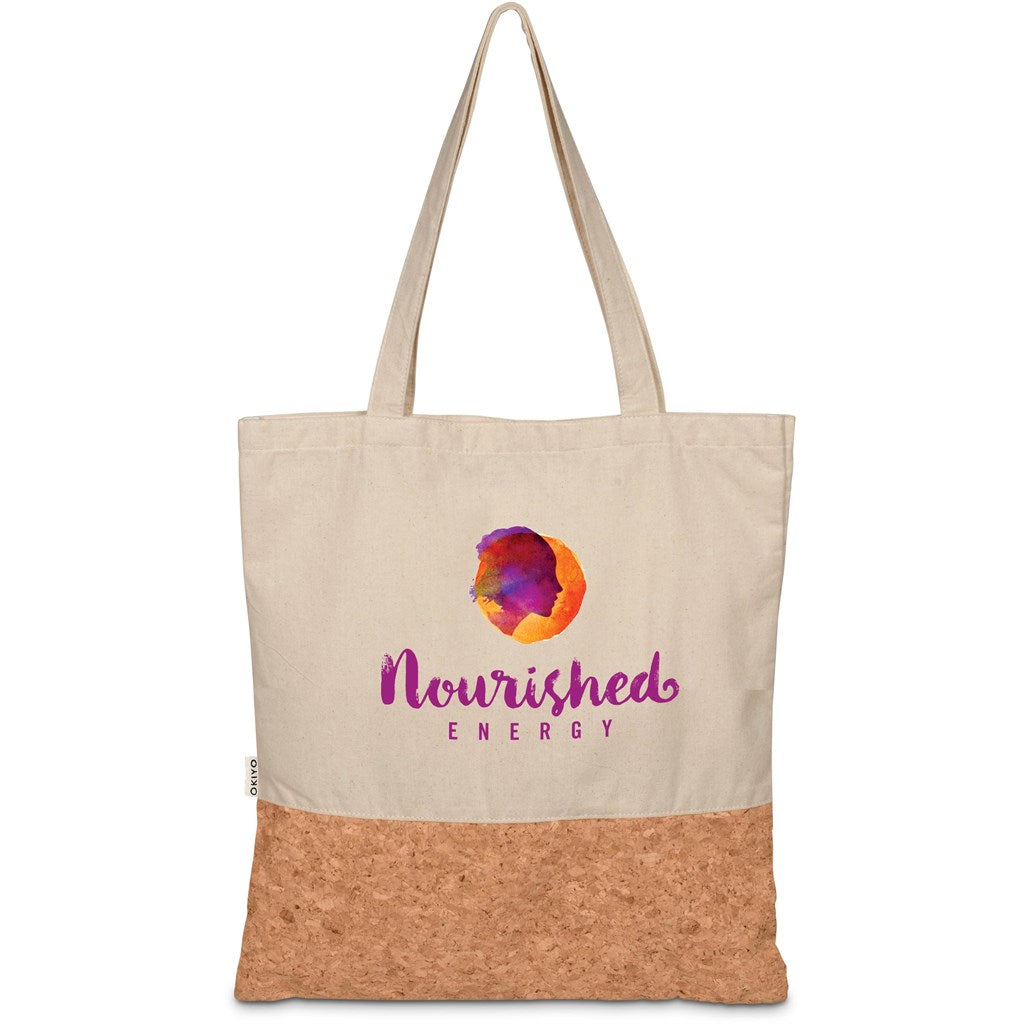 Okiyo Shukaku Cork & Cotton Shopper NATURAL