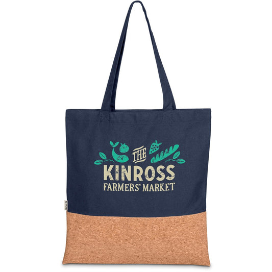 Okiyo Shukaku Cork & Cotton Shopper NAVY