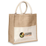 Okiyo Kachi Jute & Cotton Tote NATURAL