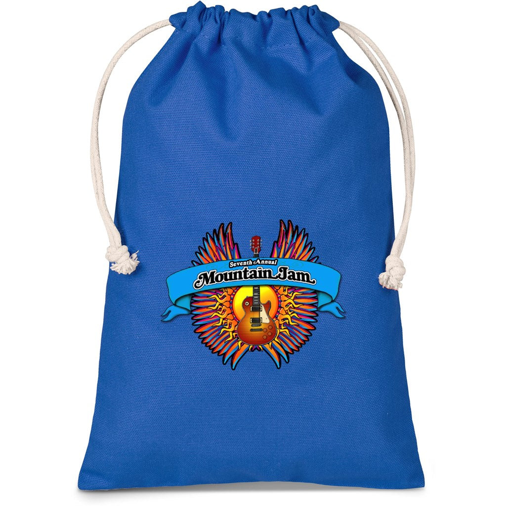 Altitude Allsorts Midi Cotton Drawstring Pouch - Blue Default Title BLUE