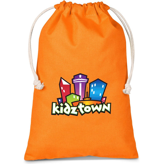 Altitude Allsorts Midi Cotton Drawstring Pouch - Orange Default Title ORANGE