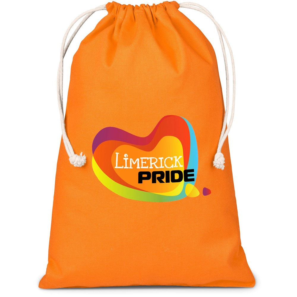 Altitude Allsorts Maxi Cotton Drawstring Pouch - Orange Default Title ORANGE