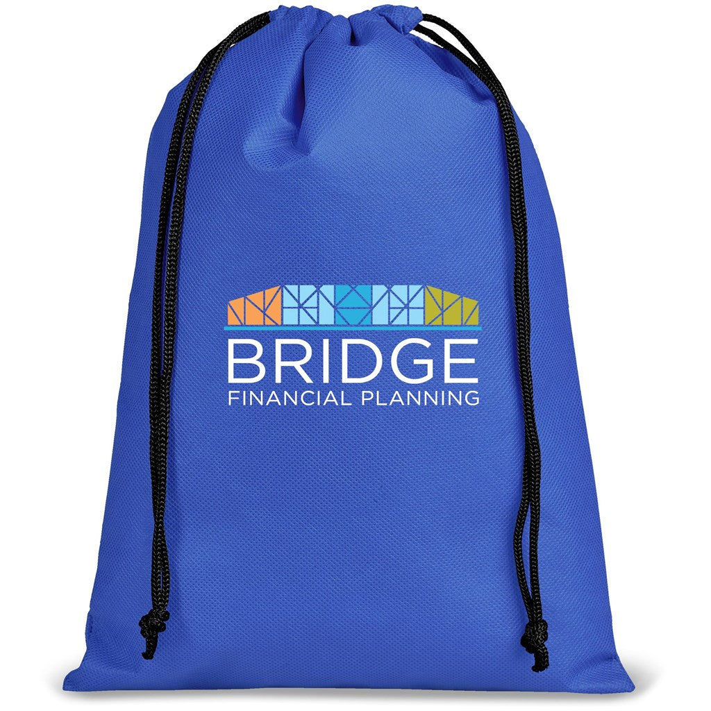 Quando Non-Woven Drawstring Pouch BLUE